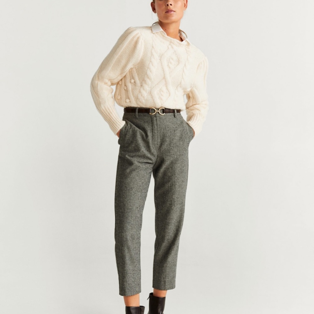 MANGO Knit Braided Sweater | US S - Picture 2 of 6